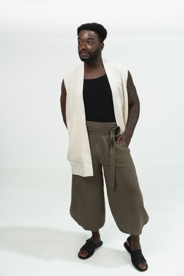 【即日発送】Bibiy ANGIE SLEEVELESS JACKET ARIAKE Sleeveless Knee-length Jacket - Tagua White – Finix