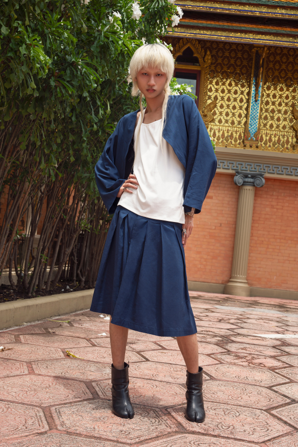 RYÚ Hakama Shorts - Midnight Blue
