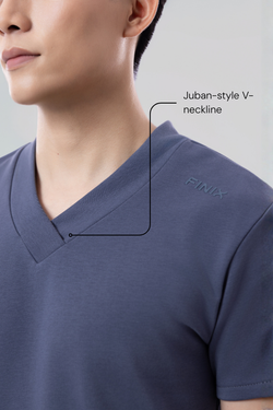 The ESSENCE Juban Tee - Shadow Blue