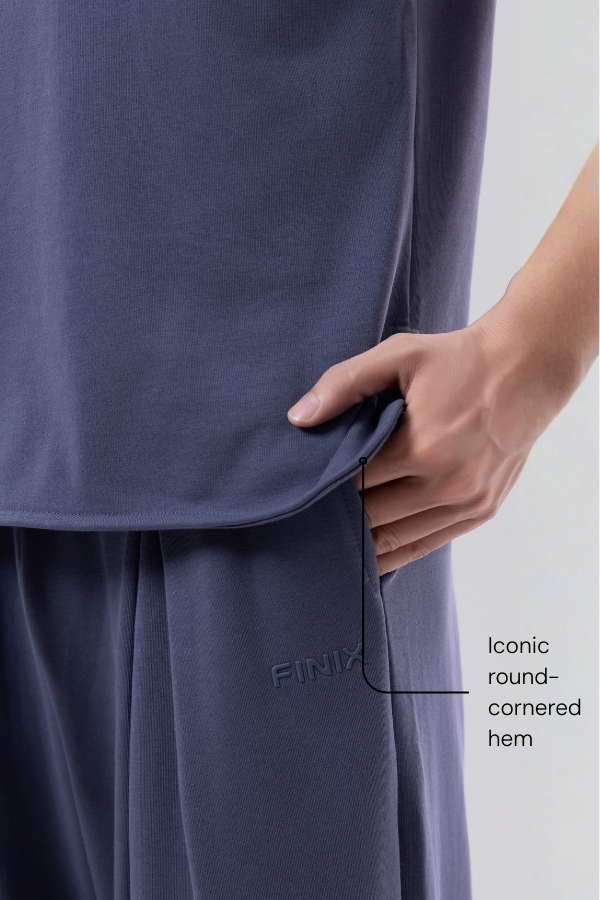 The ESSENCE Juban Tee - Shadow Blue