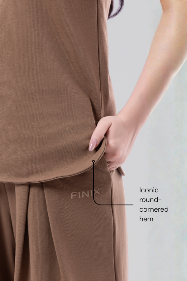 The ESSENCE Juban Tee - Mocha Brown