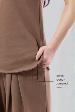 The ESSENCE Juban Tee - Mocha Brown