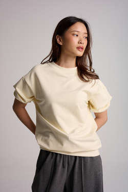 The Perfect Oversized Sweatshirt Tee - Tagua White