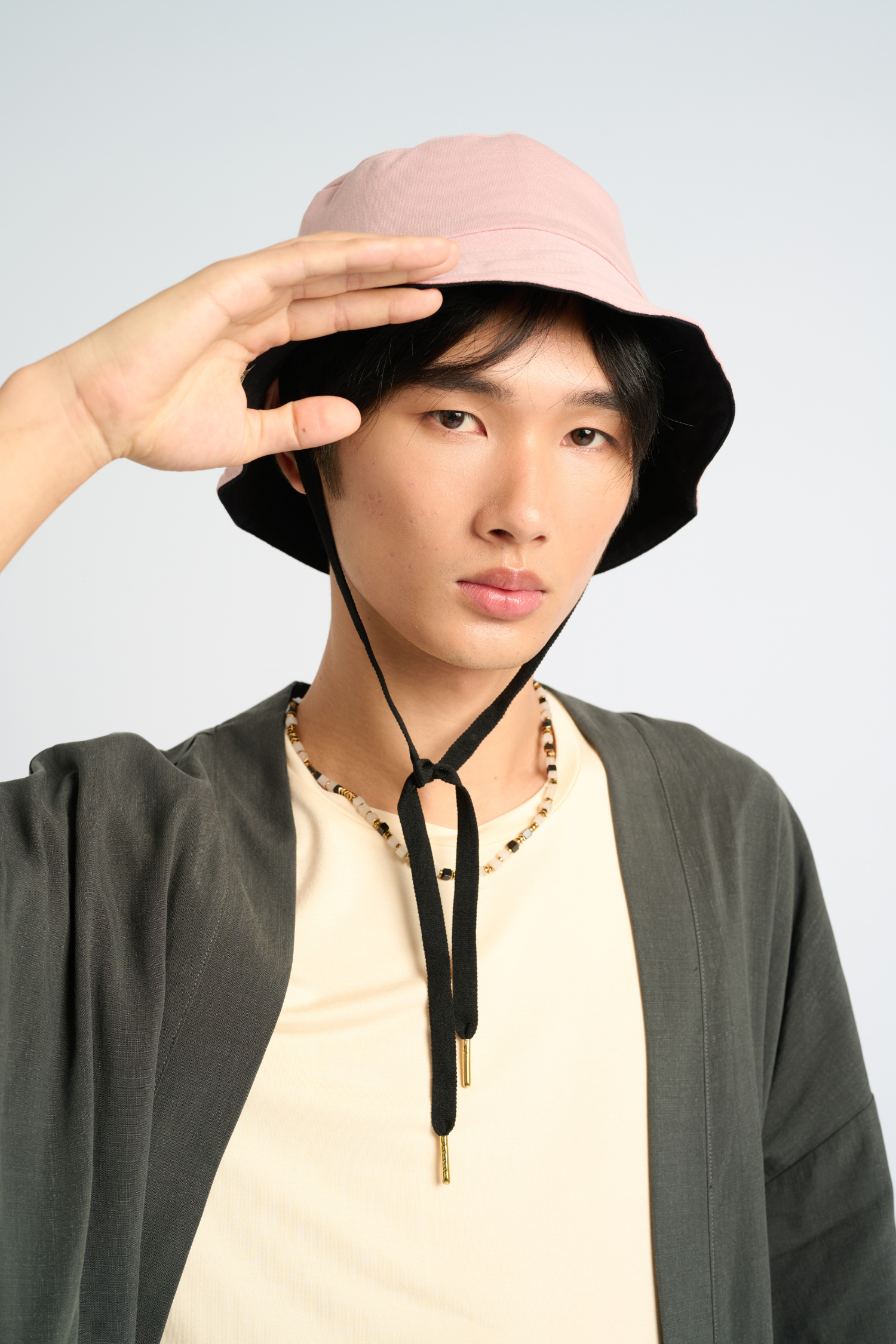 Finix X Re-store Reversible Bucket Hat with Detachable Draw Cord Finix X Re-store Reversible Bucket Hat with Detachable Draw Cord
