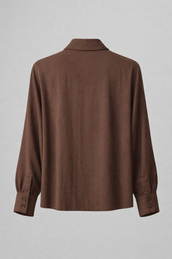 RYÚ Drop-V Seamless Collar Shirt - Espresso