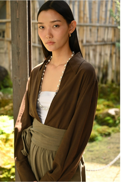 RYÚ Drop-V Seamless Collar Shirt - Espresso