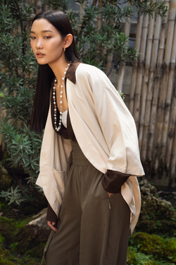 RYÚ Cocoon Jacket - Oat White
