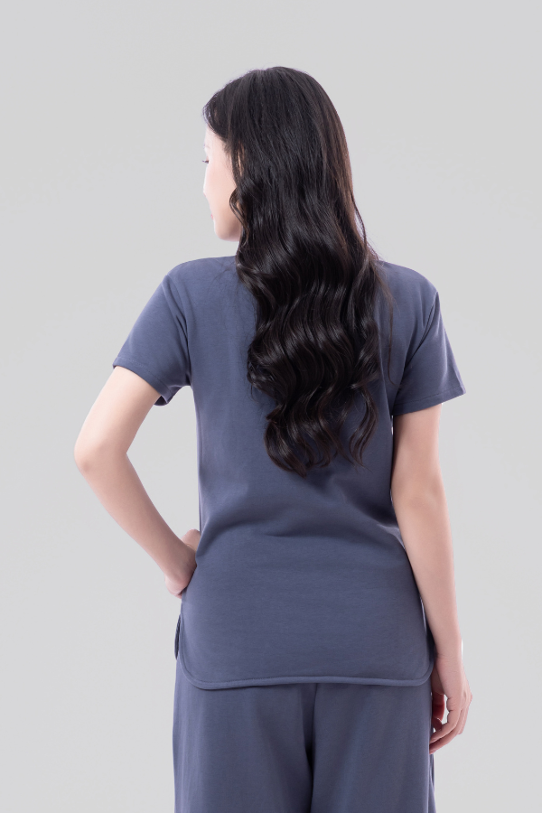 The ESSENCE Juban Tee - Shadow Blue
