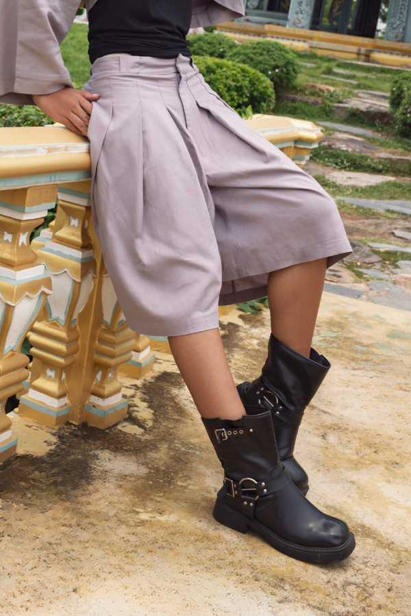 RYÚ Hakama Shorts - Ash Grey