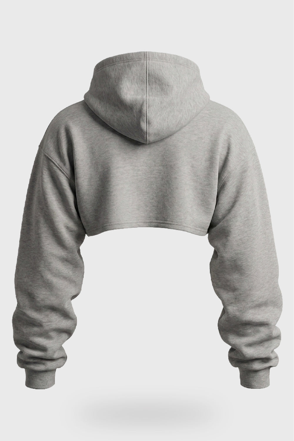 ARI Super Cropped Hoodie - Heather Grey