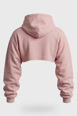 ARI Super Cropped Hoodie - Dusty Pink