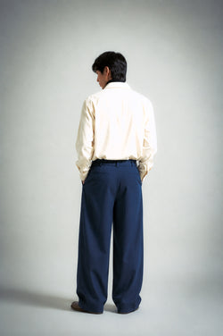 RYÚ Drop-V Seamless Collar Shirt - Oat White