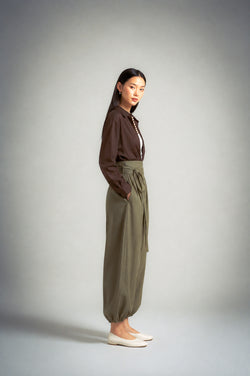 RYÚ Drop-V Seamless Collar Shirt - Espresso