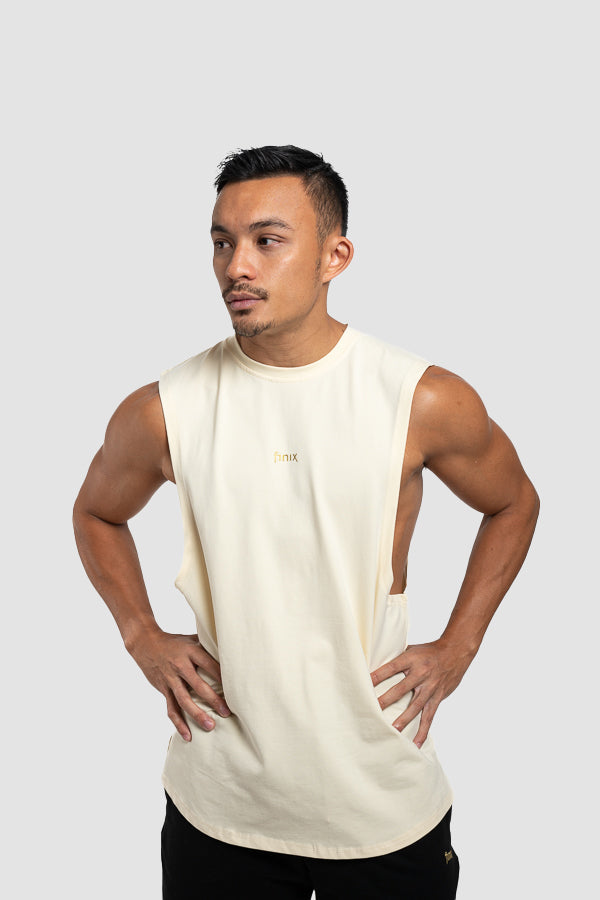 Rise Drop Armhole Tank II - Tagua White – Finix
