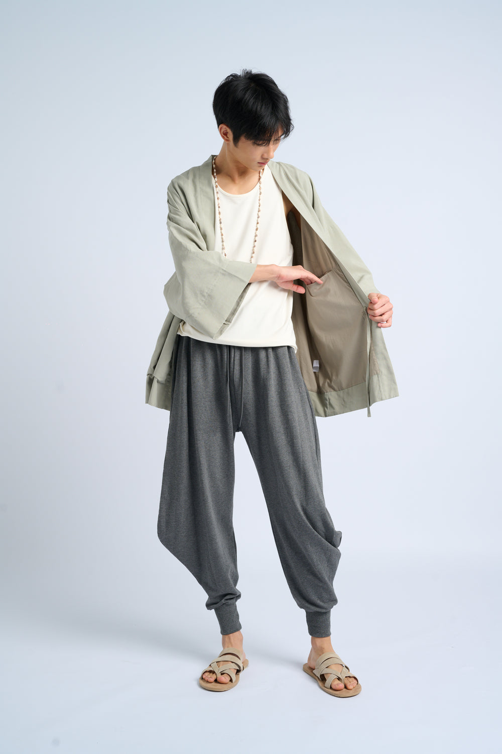 FREEDOM Noragi Jacket (100% TENCEL™ linen) - Sea Sage