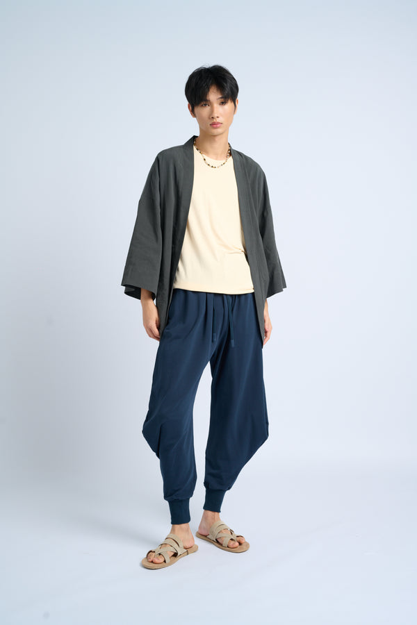 FREEDOM Noragi Jacket (100% TENCEL™ linen) - Anthracite Grey