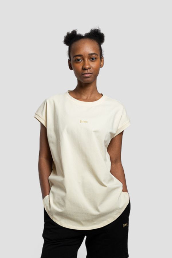 Helios Seamless Cap Sleeve Tee II - Tagua White