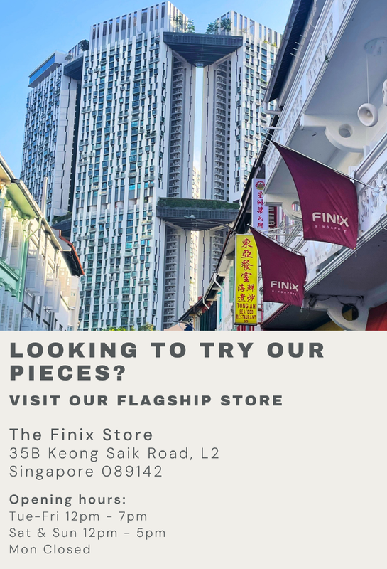 Finix flagship store on Keong Saik Road Chinatown front facade balcony